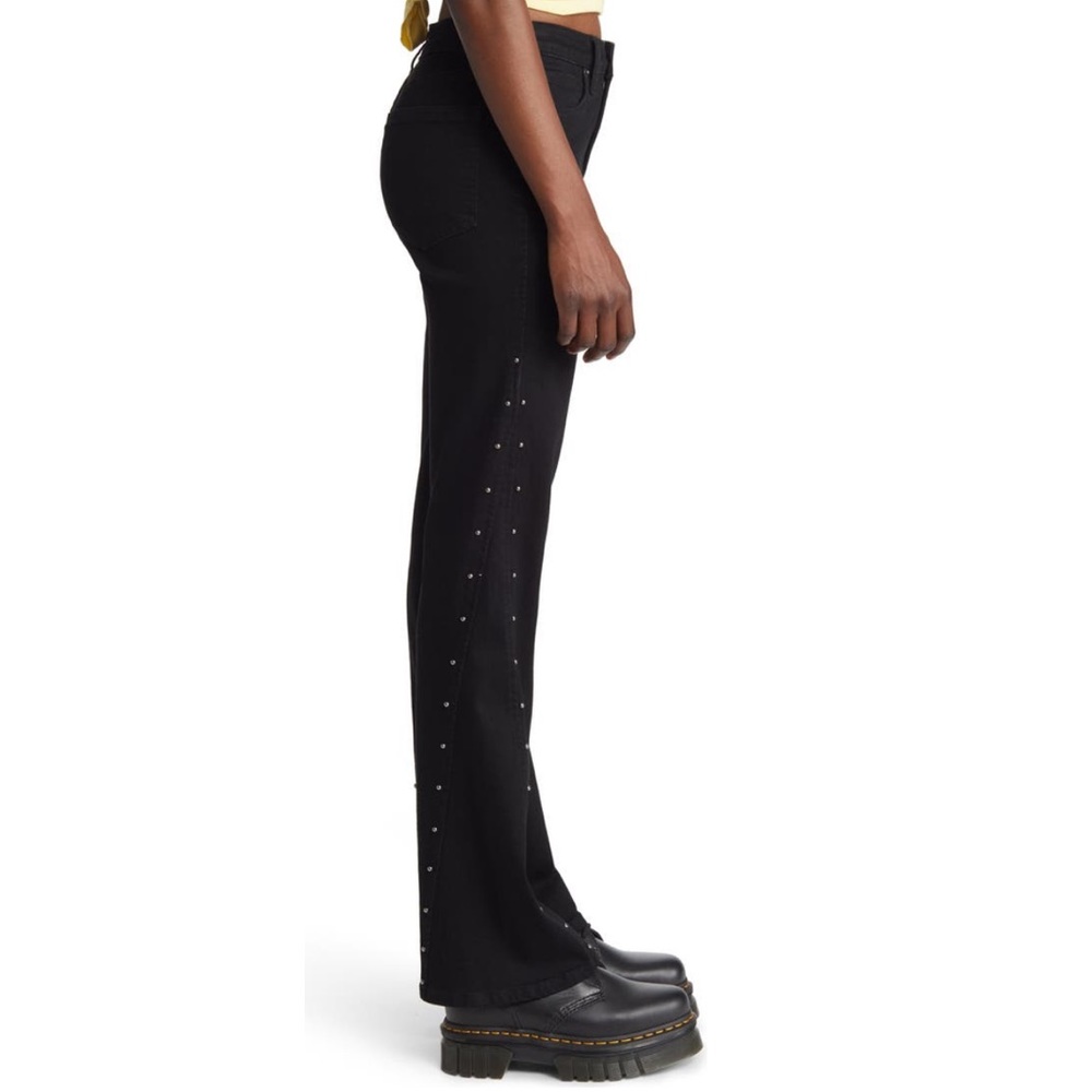 BP Mid Rise Studded Flare Jeans